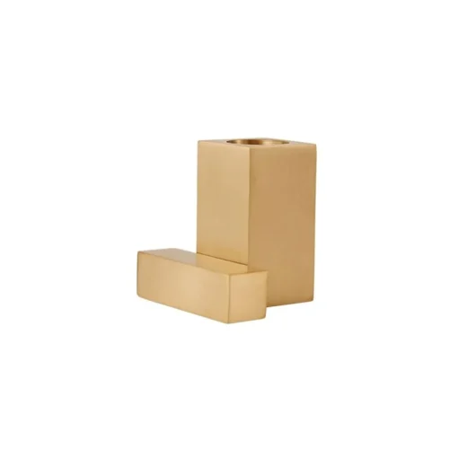 Square Solid Brass Candleholder