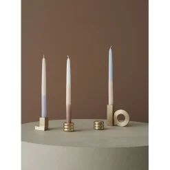 Square Solid Brass Candleholder