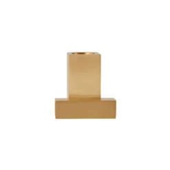 Square Solid Brass Candleholder