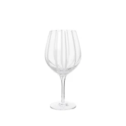 Stripe Red Wine Glass