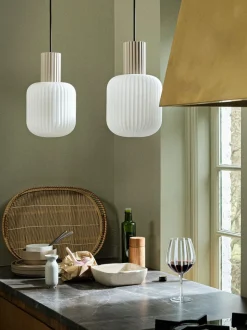 Stripe Red Wine Glass
