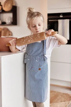 Striped Denim Elephant Apron
