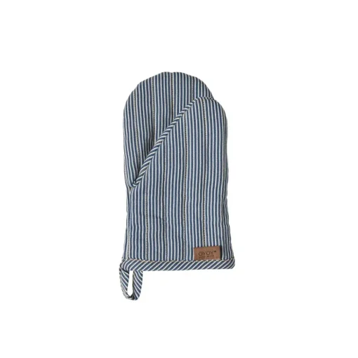 Striped Denim Kitchen Glove
