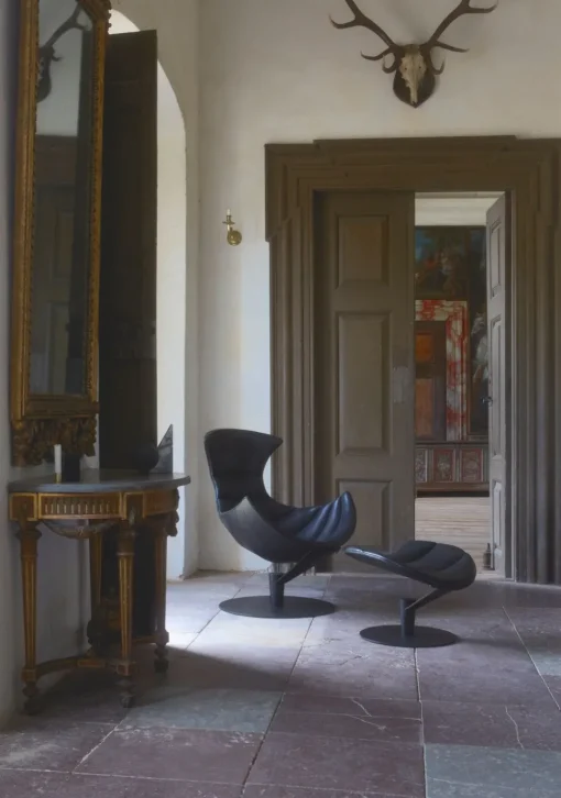 The Lobster Chair with footstool