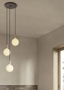 Triple Pendant - White/Black - Sphere IV
