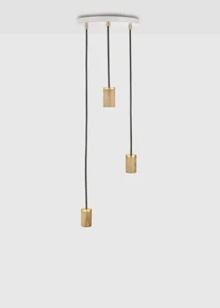 Triple Pendant Canopy - White/Black