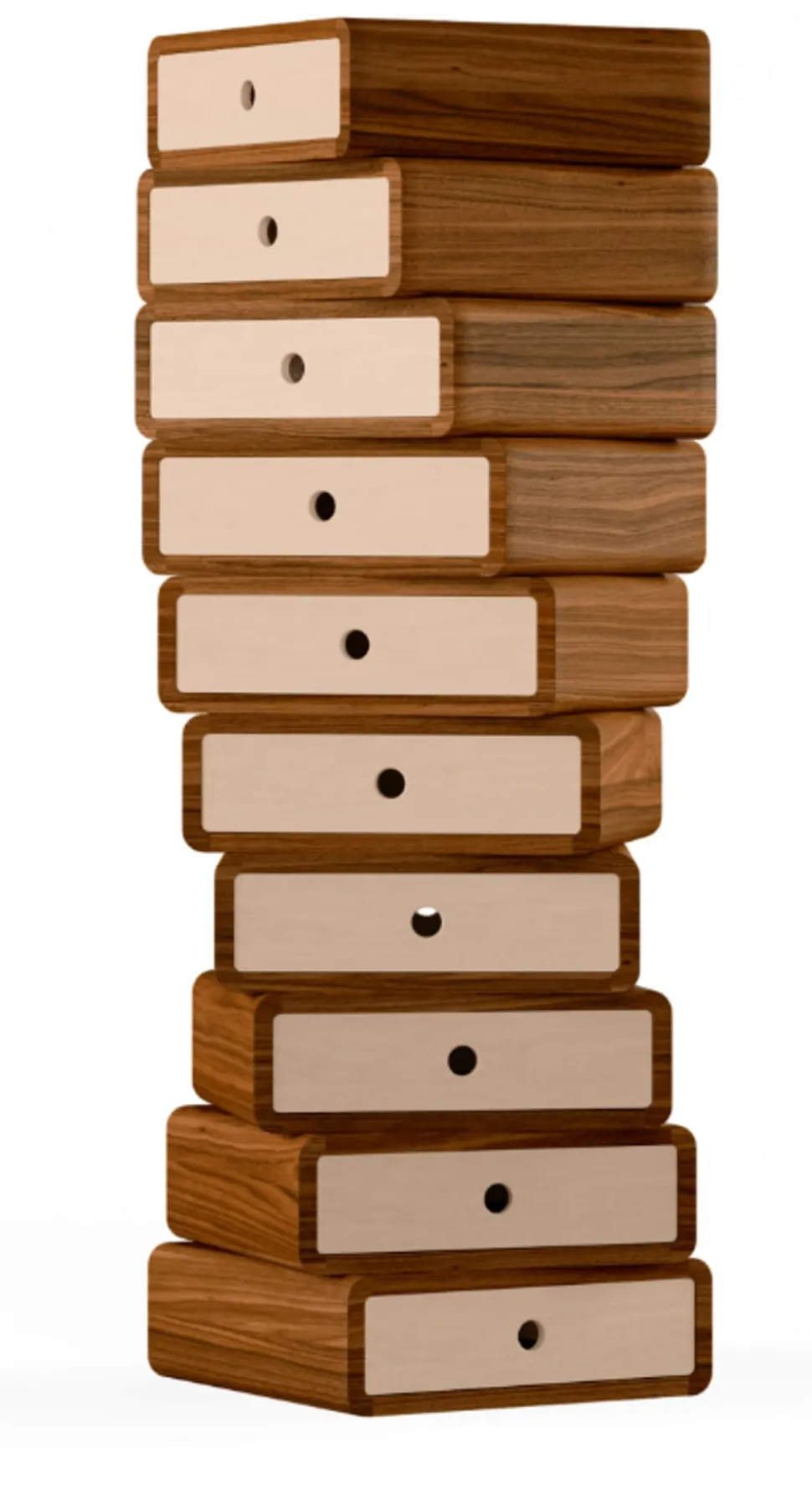 Turning Boxes chest of drawers / AK1020 by Hans Sandgren Jakobsen