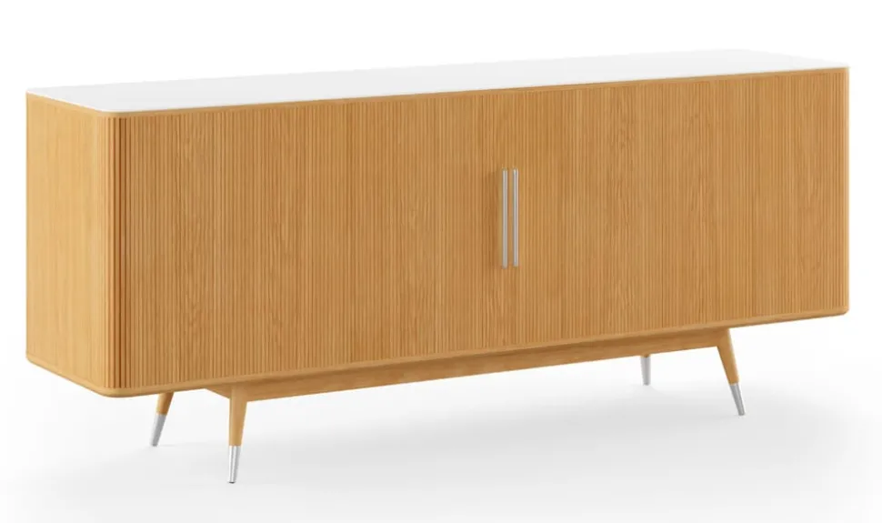 TV-Cabinet w. White Corian Top / AK 2730 by Nissen & Gehl