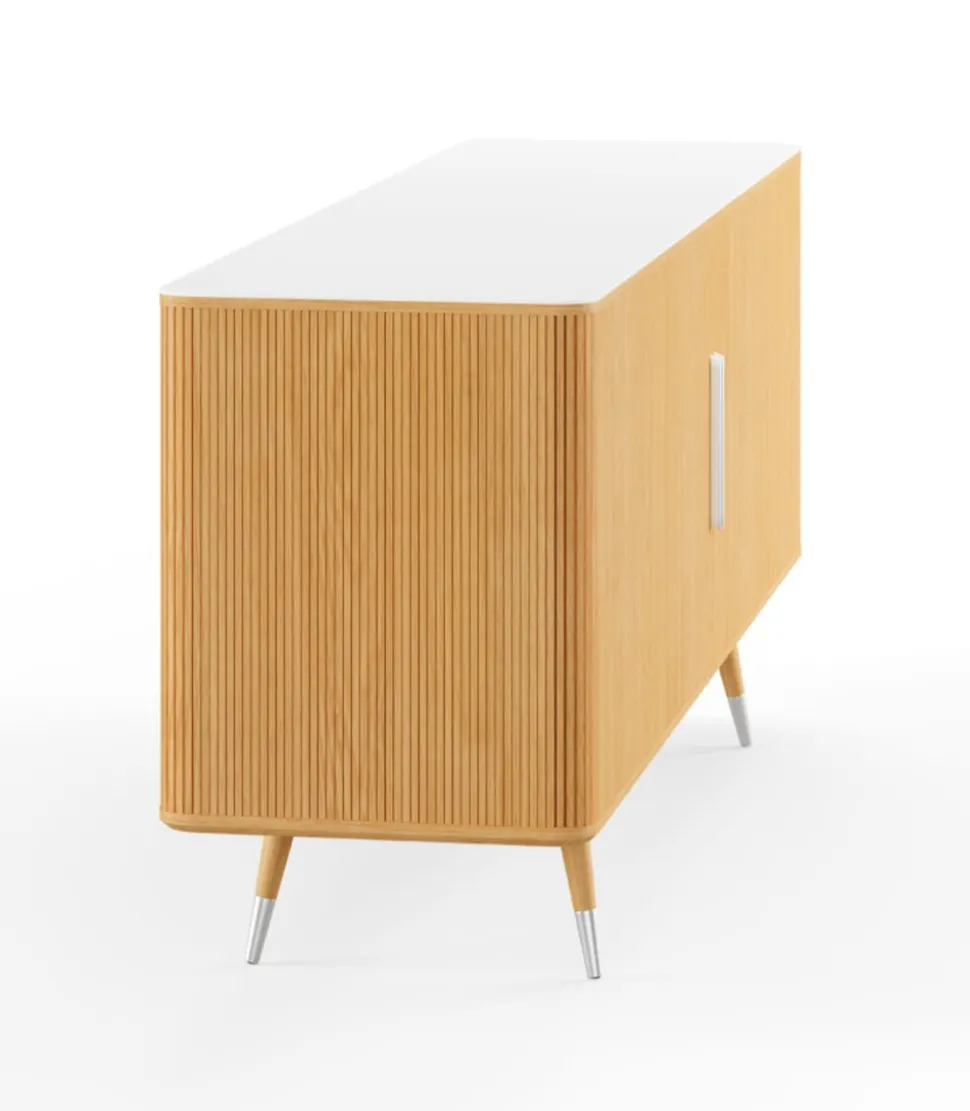TV-Cabinet w. White Corian Top / AK 2730 by Nissen & Gehl