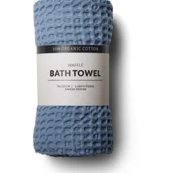 Waffle bath towels