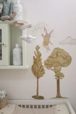 Wallsticker Emma the umbrella flyer