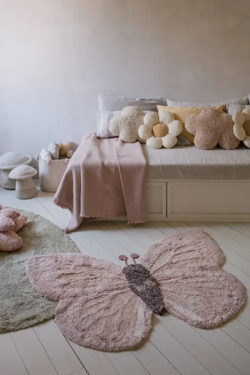 Washable Animal Rug Baby Butterfly