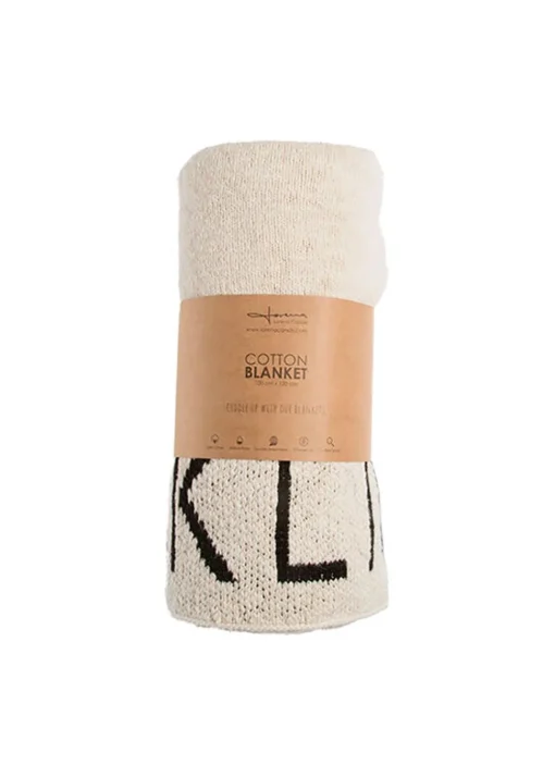 Washable Knitted Baby Blanket ABC