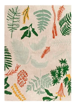 Washable Rug Botanic Plants