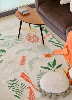Washable Rug Botanic Plants