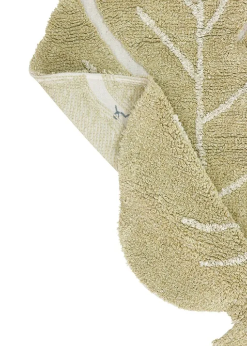 washable Rug mini Monstera Olive