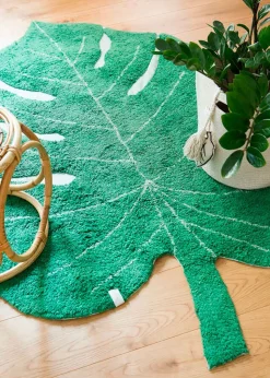 Washable Rug Monstera Leaf