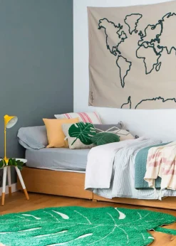 Washable Rug Monstera Leaf