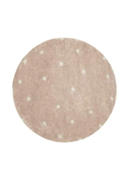 Washable Rug Round Dot