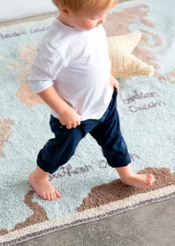 Washable Rug Vintage Map