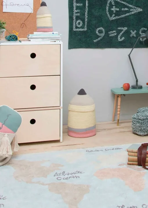 Washable Rug Vintage Map