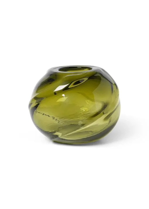 Water Swirl Round Vase