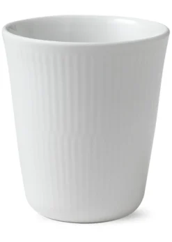 Weiß Gerippt - Becher