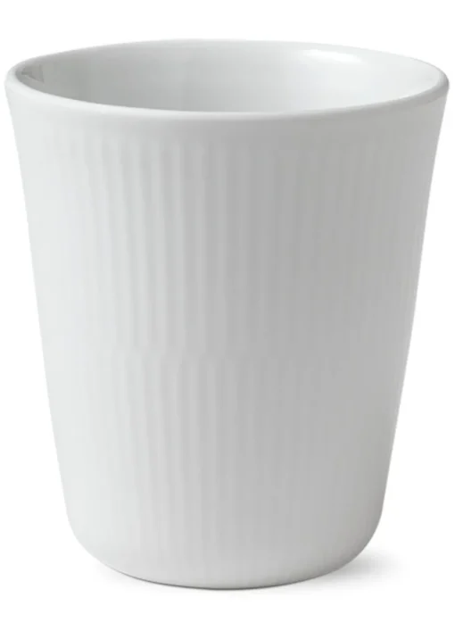 Weiß Gerippt - Becher