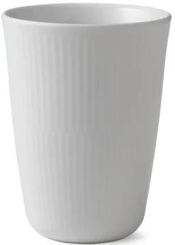Weiß Gerippt - Becher