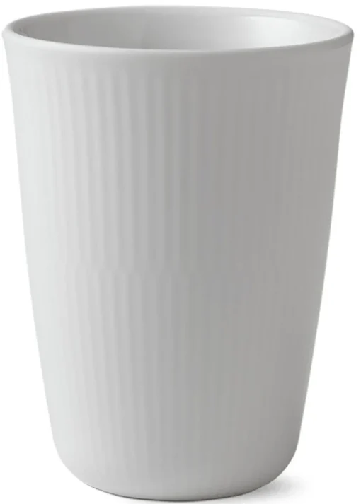 Weiß Gerippt - Becher