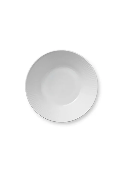 White Fluted - Deep Plate
