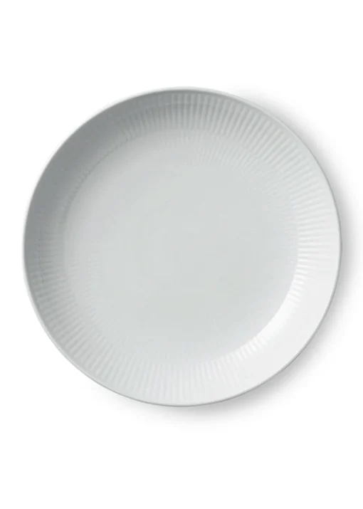 White Fluted - Modern Plates