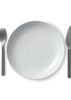 White Fluted - Modern Plates