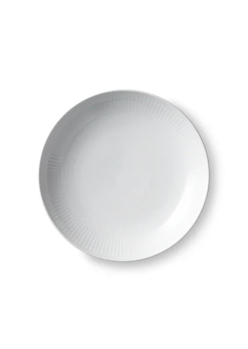 White Fluted - Modern Plates