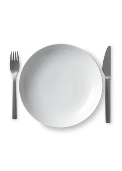 White Fluted - Modern Plates