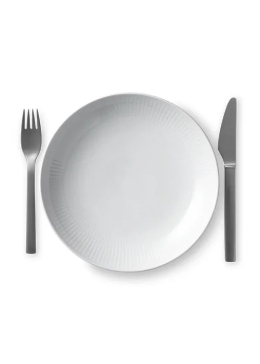 White Fluted - Modern Plates