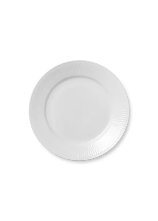 White Fluted - Plate