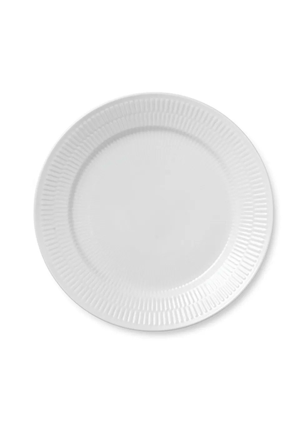 White Fluted - Plate