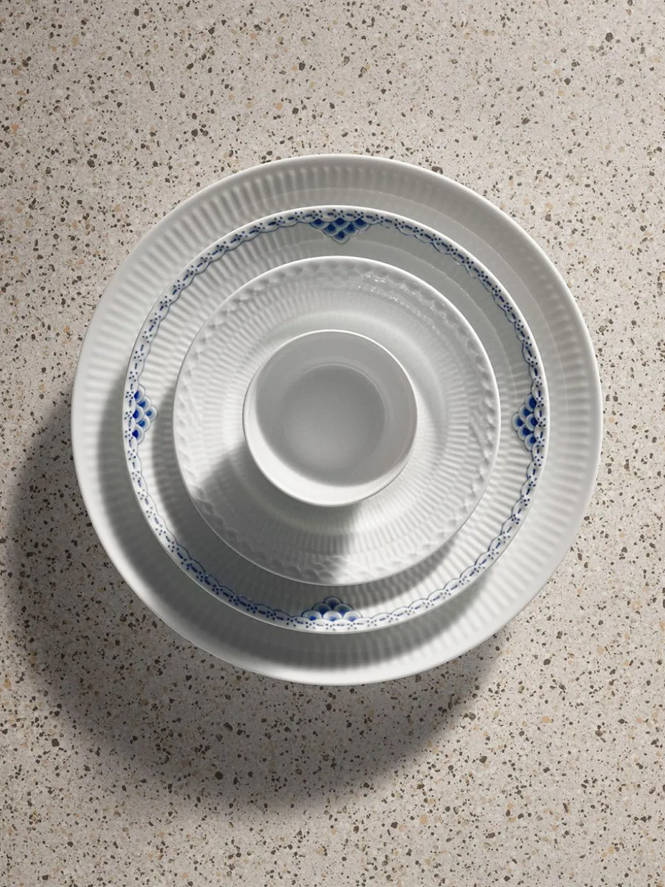 White Fluted - Plate