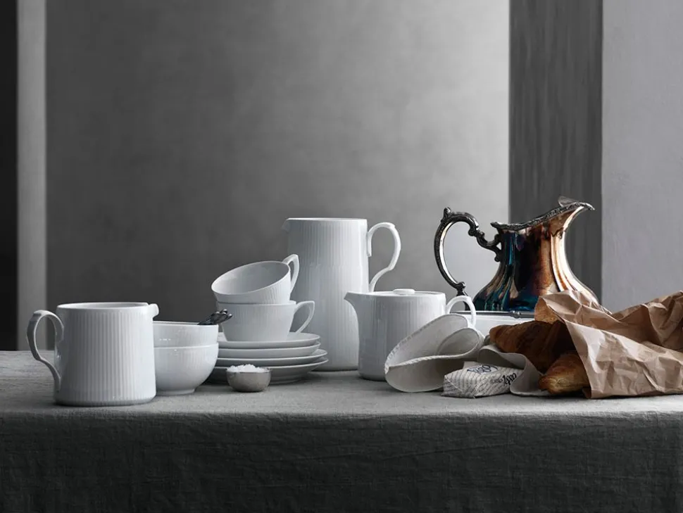 White Fluted - Plate