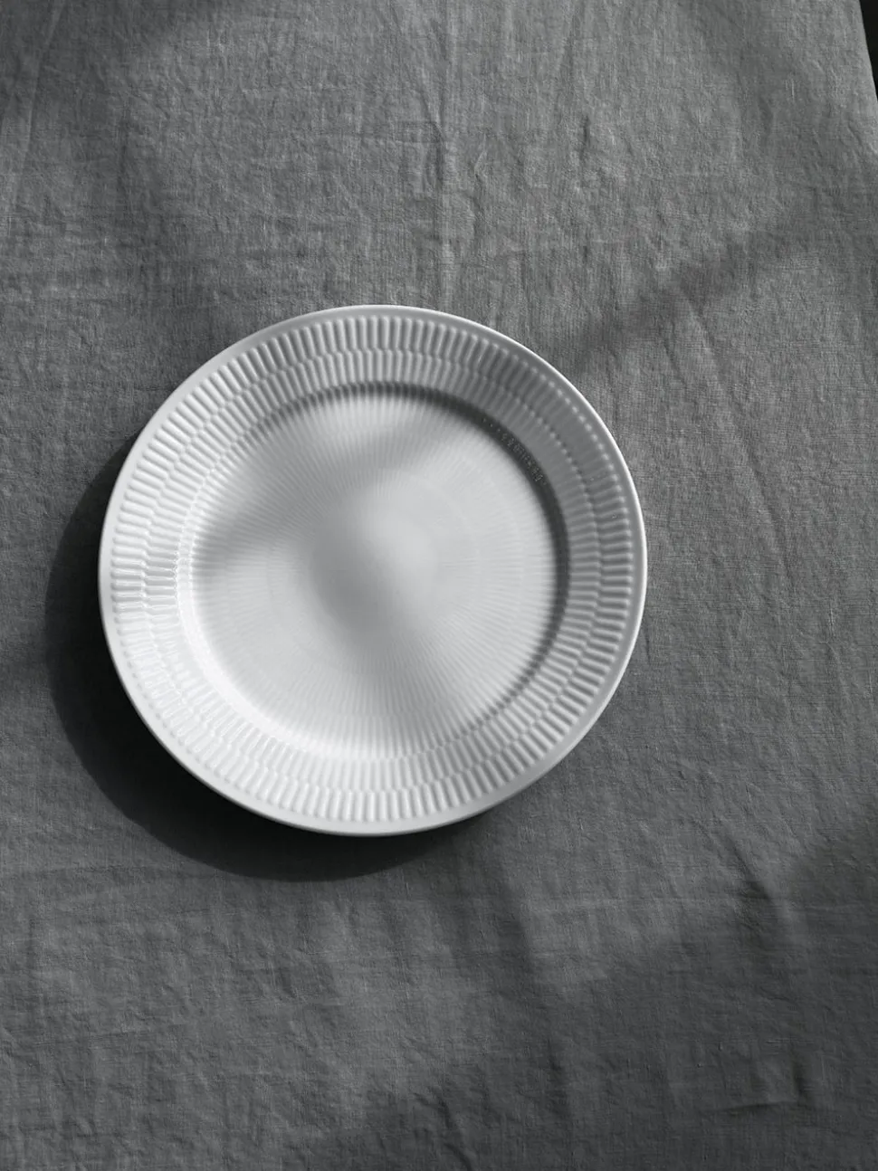 White Fluted - Plate