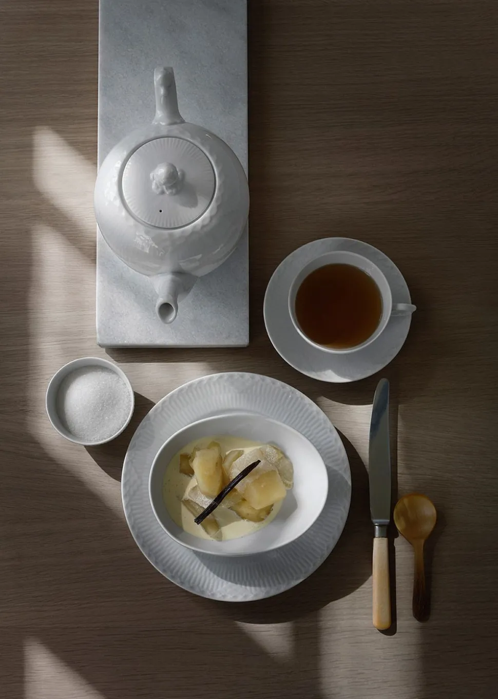 White Fluted - Plate