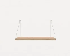 White Stained Oak Shelf - 40 cm
