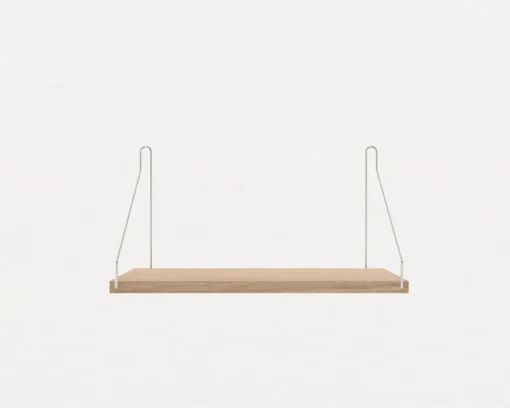 White Stained Oak Shelf - 40 cm