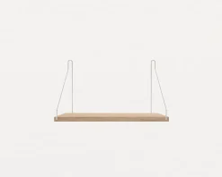 White Stained Oak Shelf - 40 cm