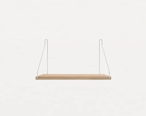 White Stained Oak Shelf - 40 cm