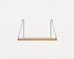 White Stained Oak Shelf - 40 cm