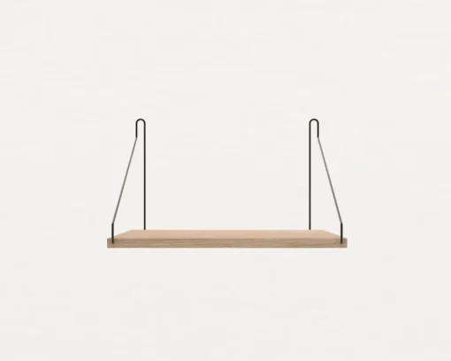 White Stained Oak Shelf - 40 cm