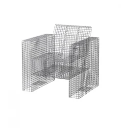 Wire Lounge Chair, Small