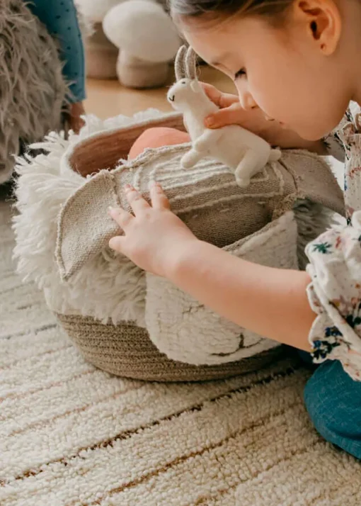 Woolable Basket Pink Nose Sheep